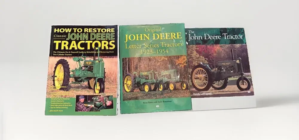 John Deere Tractor Book Lot (3) Letter Series 1923-1954, How to Restore, History